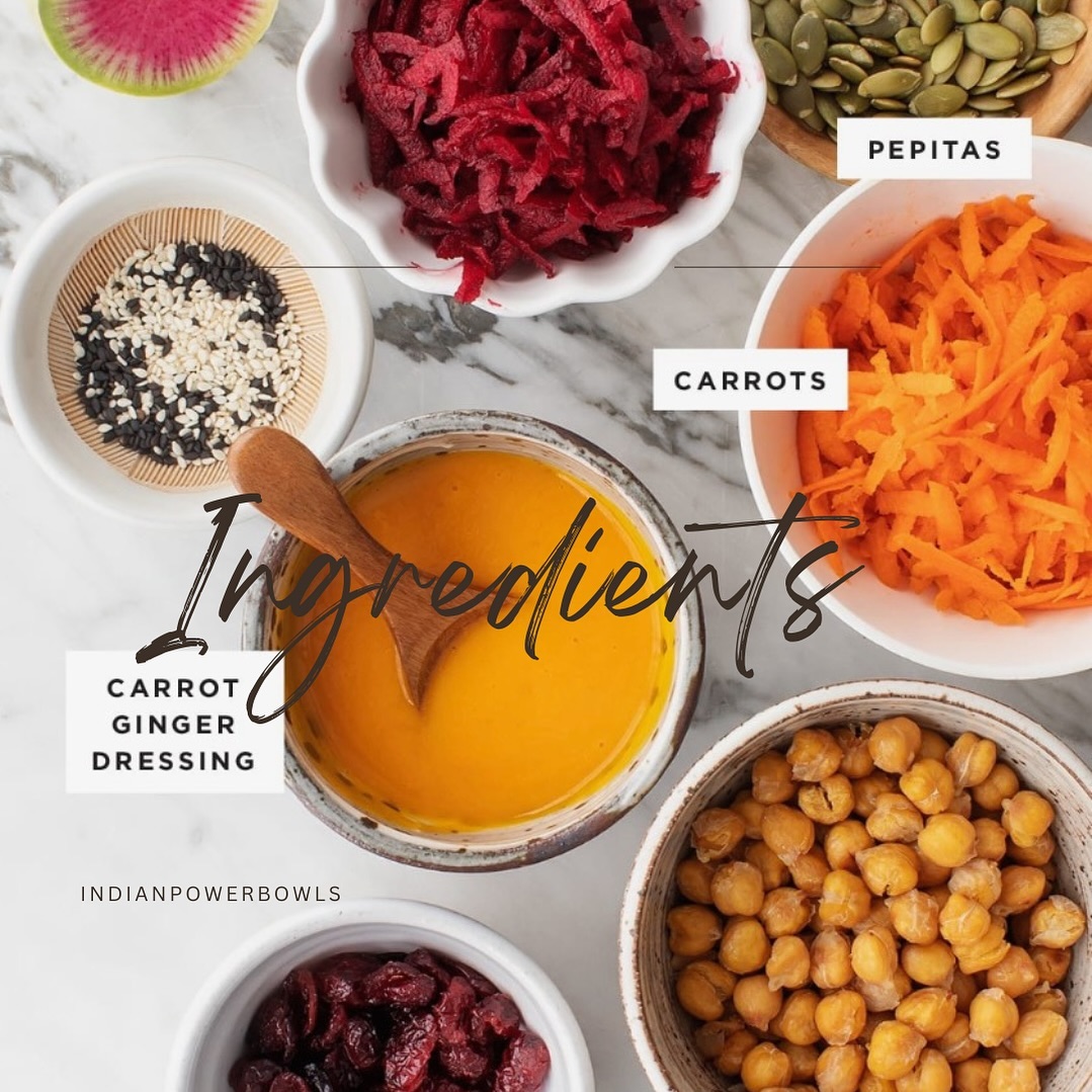 Indian Power Bowl Ingredients